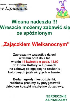 Zajączek 2013 - ZMIANA TERMINU