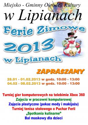 Ferie zimowe 2013